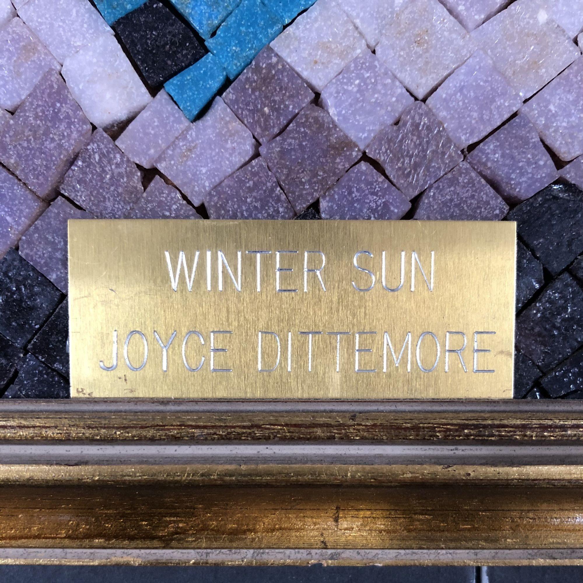 Milieu du XXe siècle Art de la mosaïque « Winter Sun » signé par Joyce Dittermore en vente