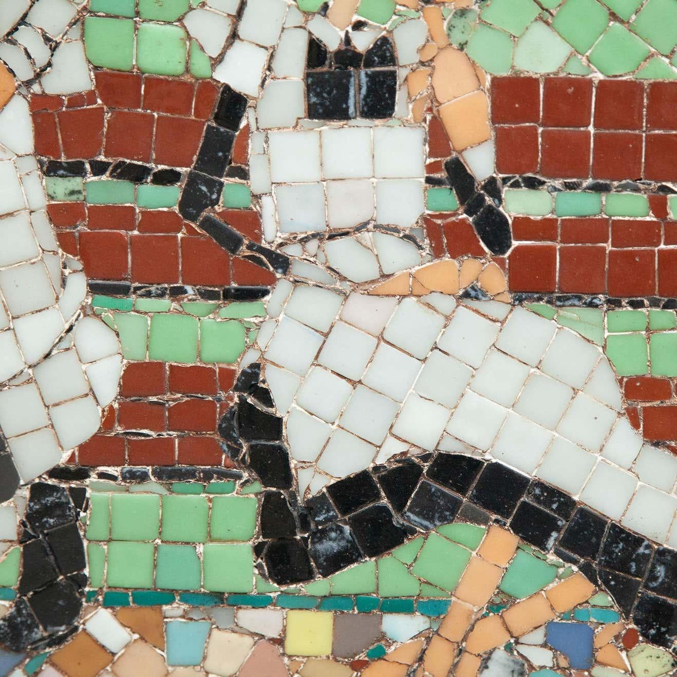 Mosaic Artwork Popeye and Olivia, circa 1970 For Sale 2