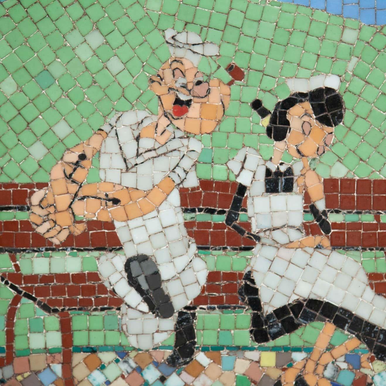 Mosaik-Kunstwerk Popeye und Olivia, um 1970 im Angebot 9