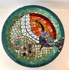 Mosaic Bird Bath or Planter on a Base