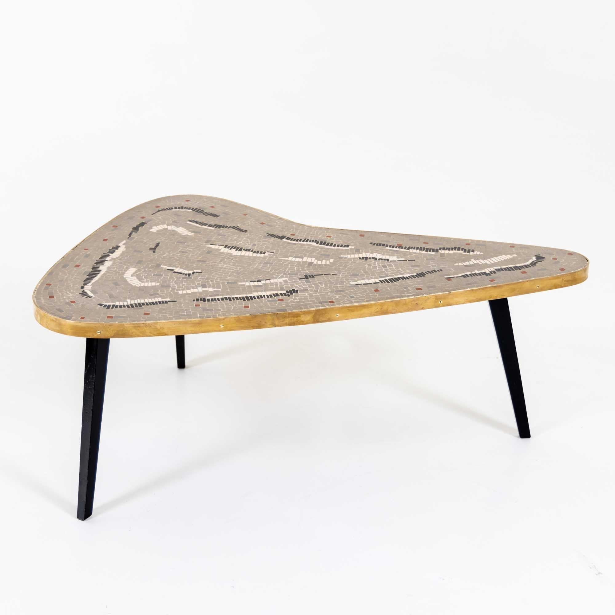 Mosaic Boomerang Coffee Table, 1960s For Sale 2