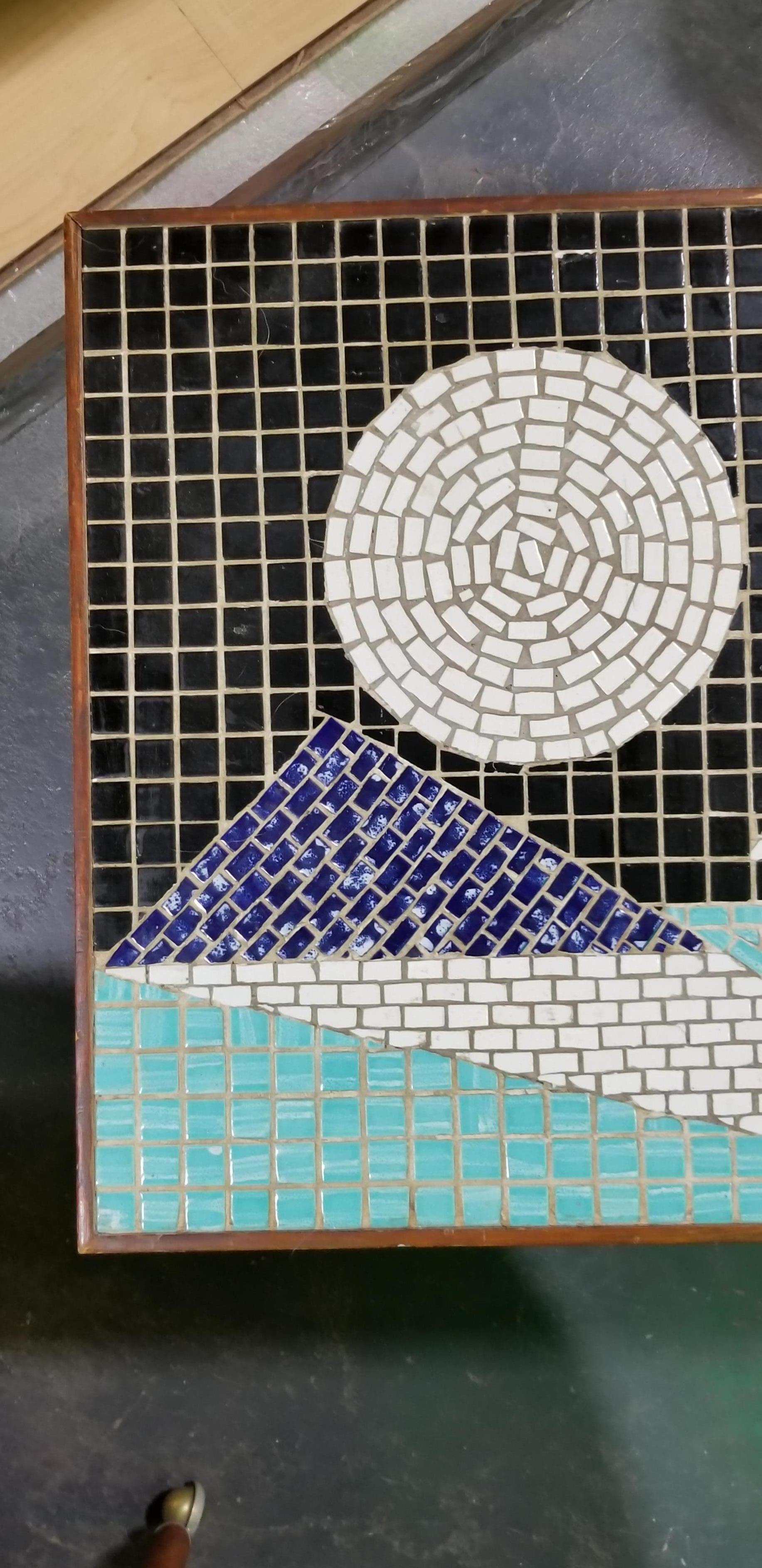 mosaic tiled coffee table