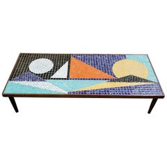 Mosaic Ceramic Tile Coffee Table