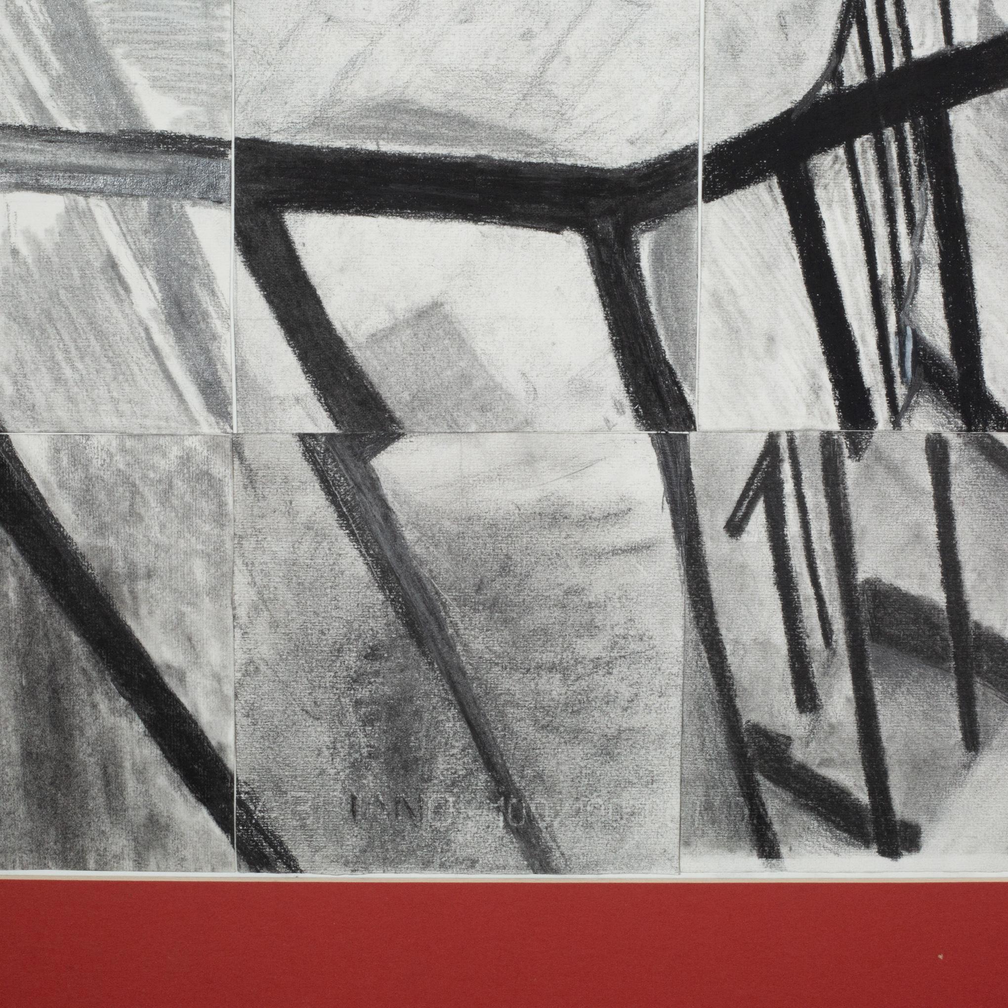 Mosaik Kohle Kunstwerk, Studie von Henri Cartier-Bresson's Hyeres Frankreich (Art déco) im Angebot