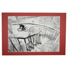 Obra de arte en mosaico de carboncillo, estudio de Hyeres France de Henri Cartier-Bresson