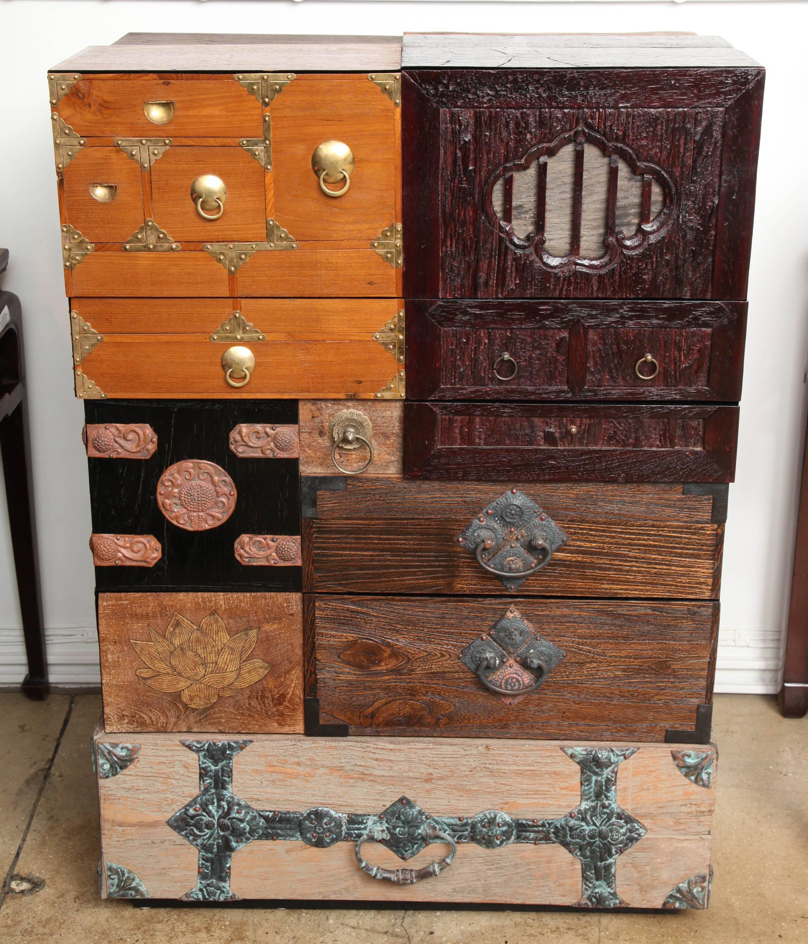 mosaic chest of drawers