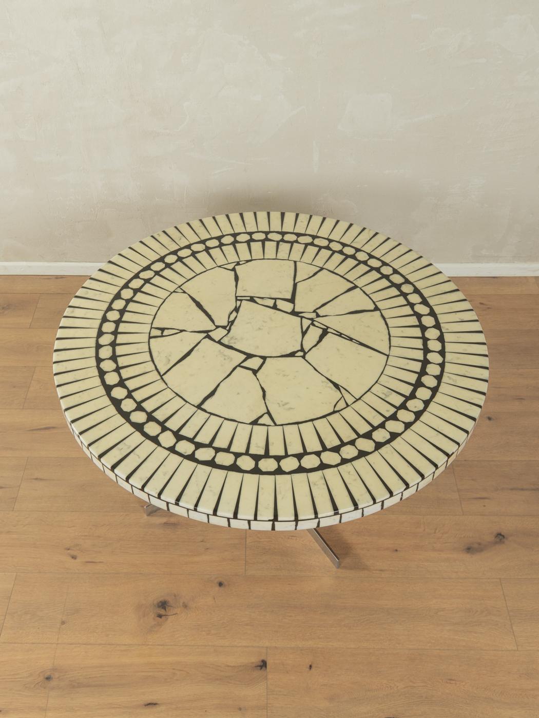 Mid-20th Century Mosaic Coffee Table, Berthold Müller For Sale