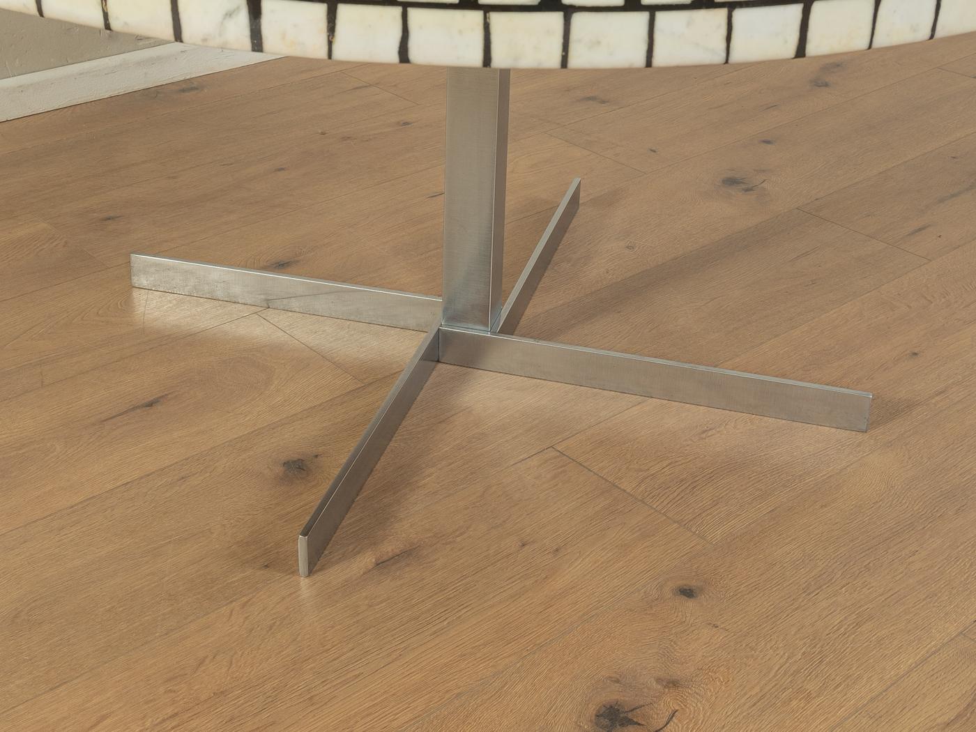 Stainless Steel Mosaic Coffee Table, Berthold Müller For Sale