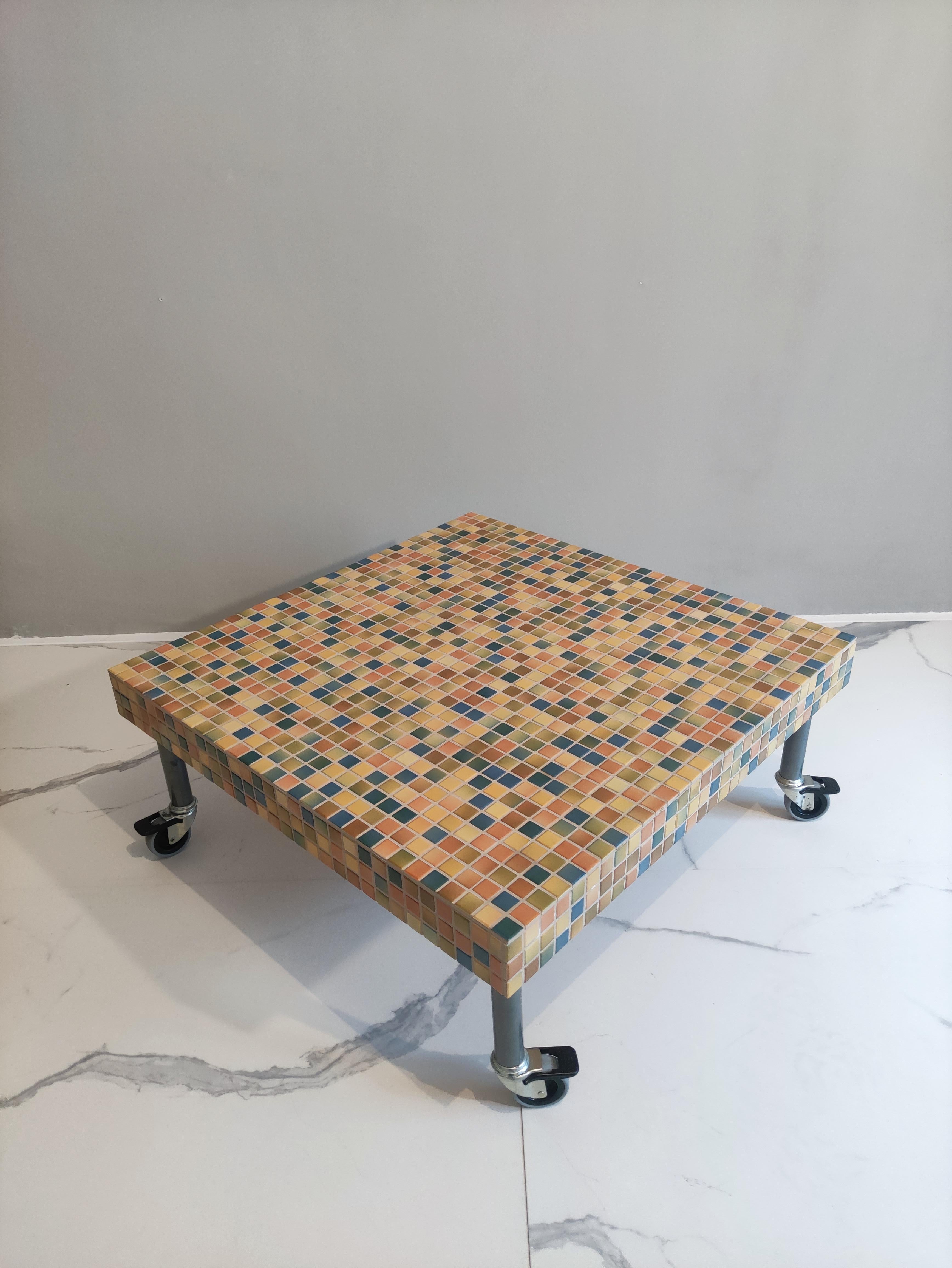Italian Mosaic Coffee Table by Alessandro Mendini for Bisazza, 1995 For Sale