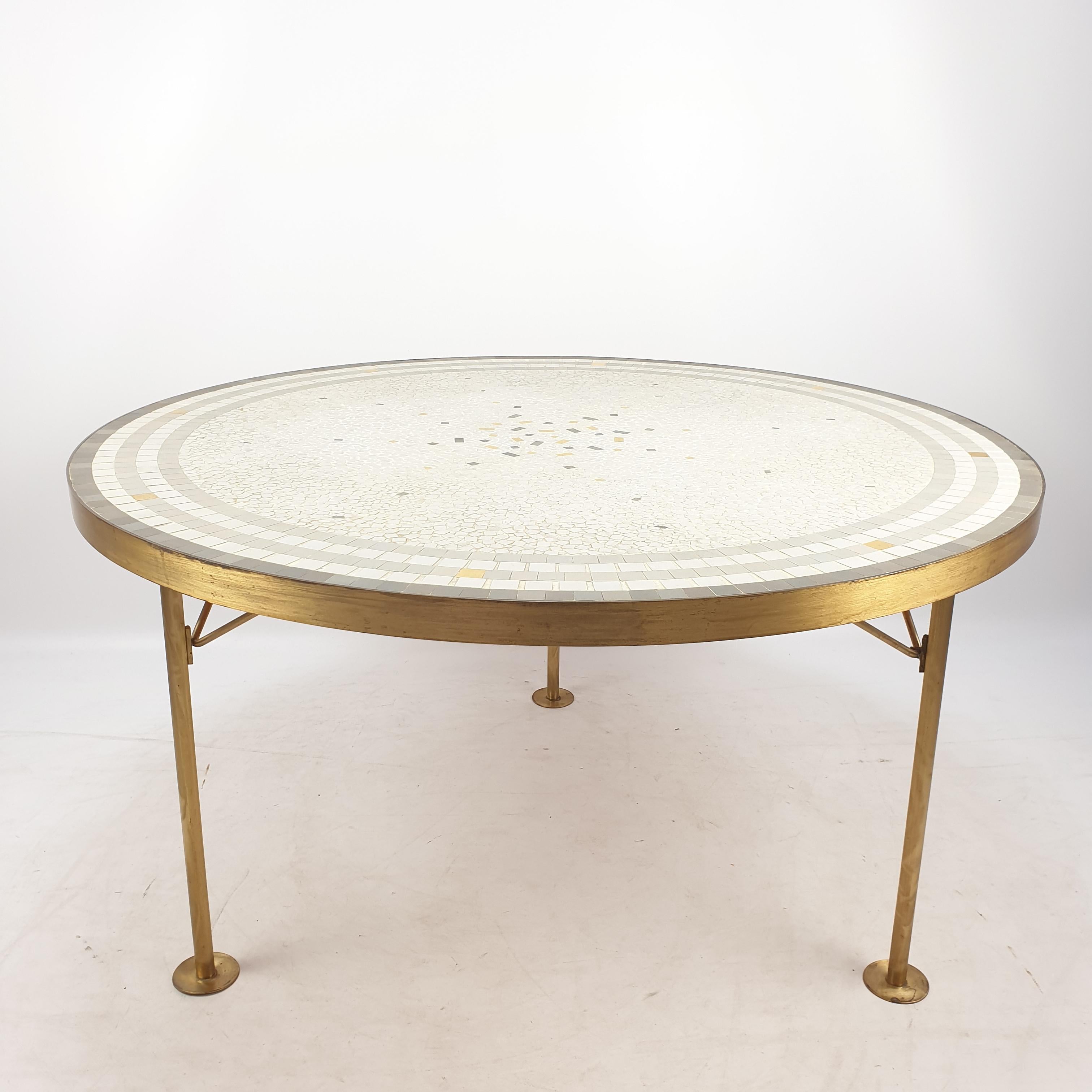 Mid-Century Modern Mosaic Coffee Table by Berthold Müller, 1950s For Sale