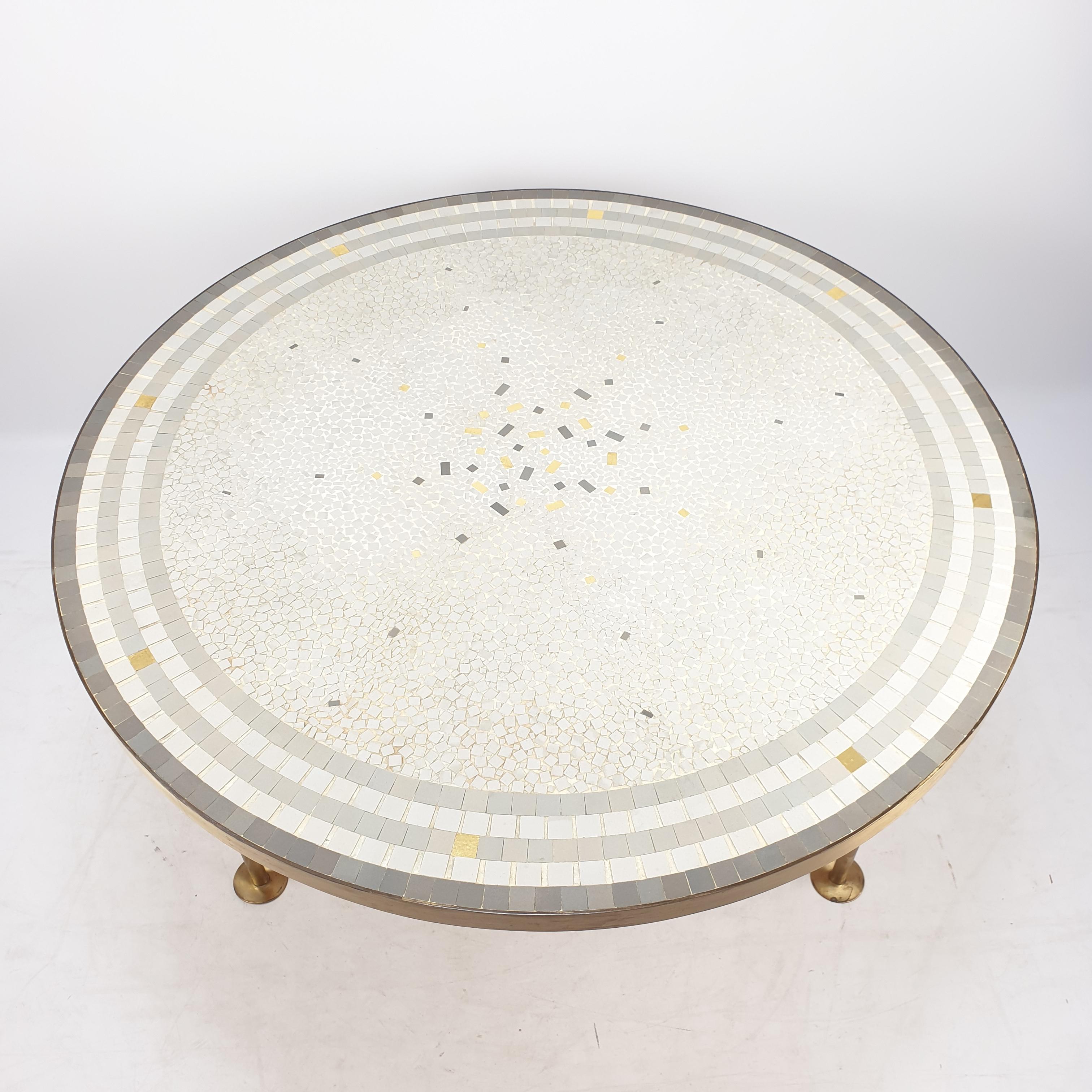 Mosaic Coffee Table by Berthold Müller, 1950s In Good Condition In Oud Beijerland, NL