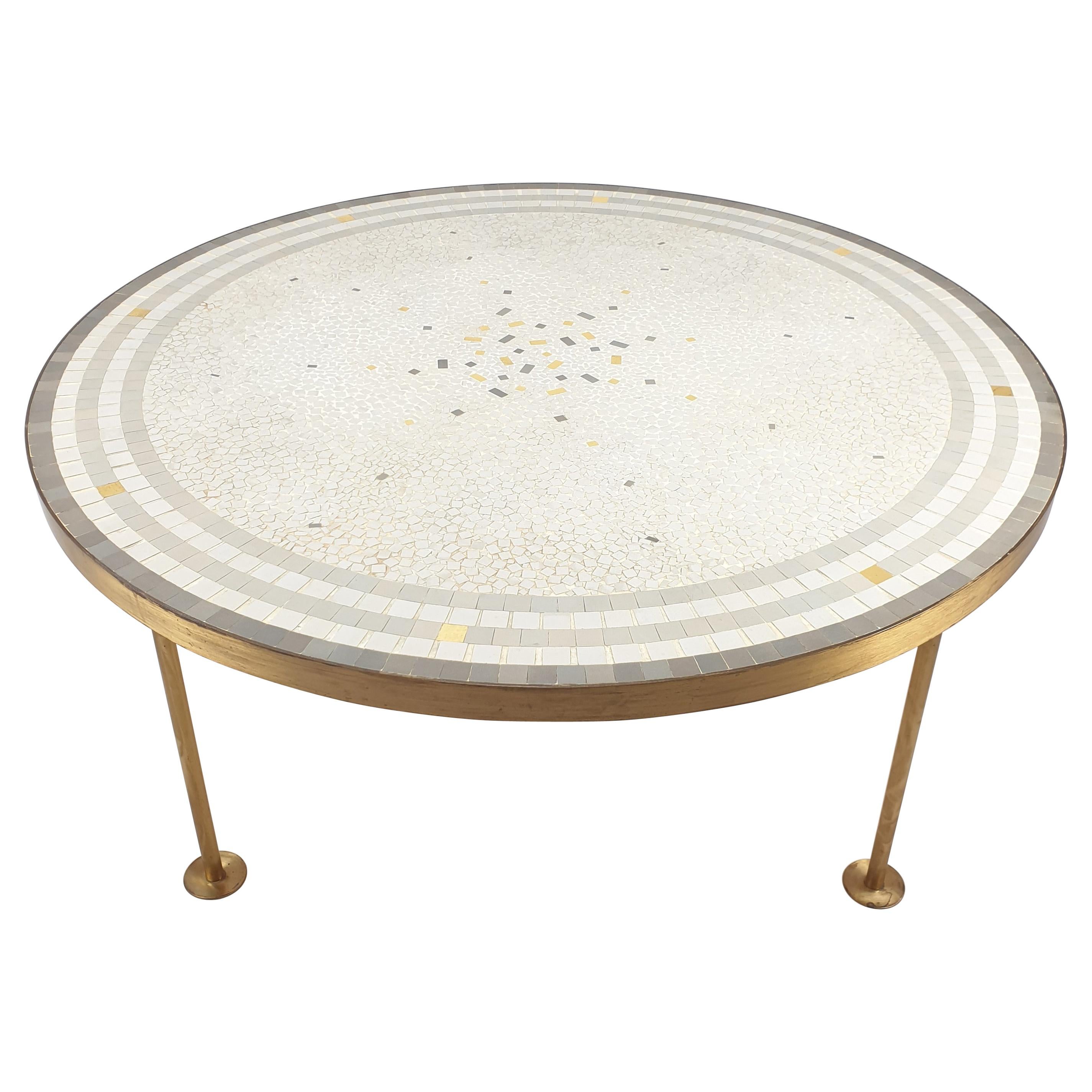 Mosaic Coffee Table by Berthold Müller, 1950s For Sale