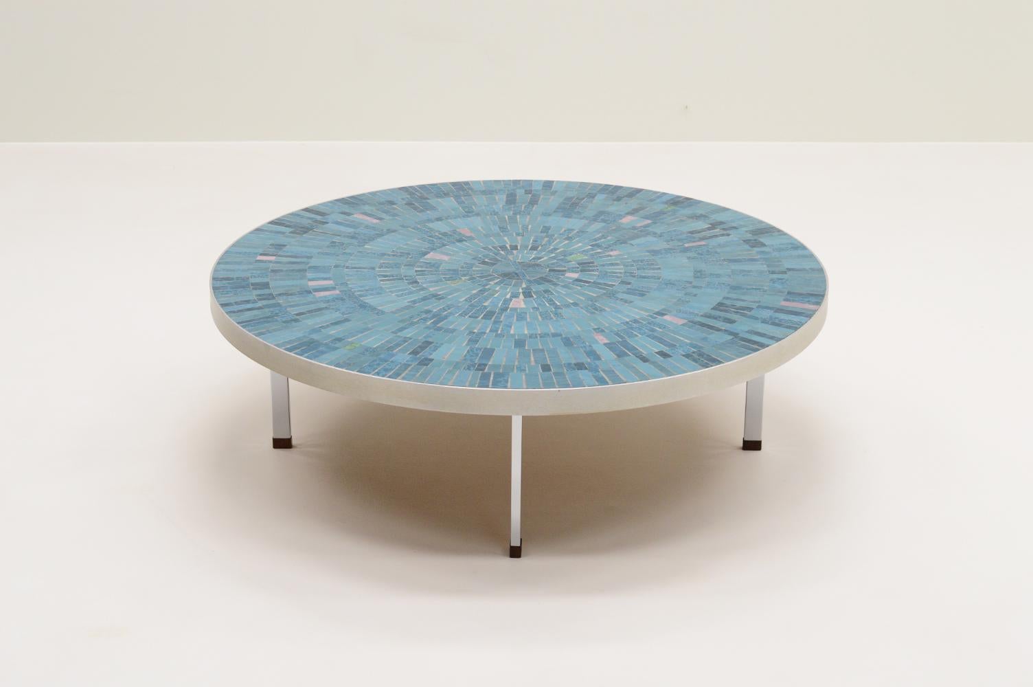 German Mosaic coffee table by Berthold Müller for Mosaikwerkstatt Berthold Müller 1960s