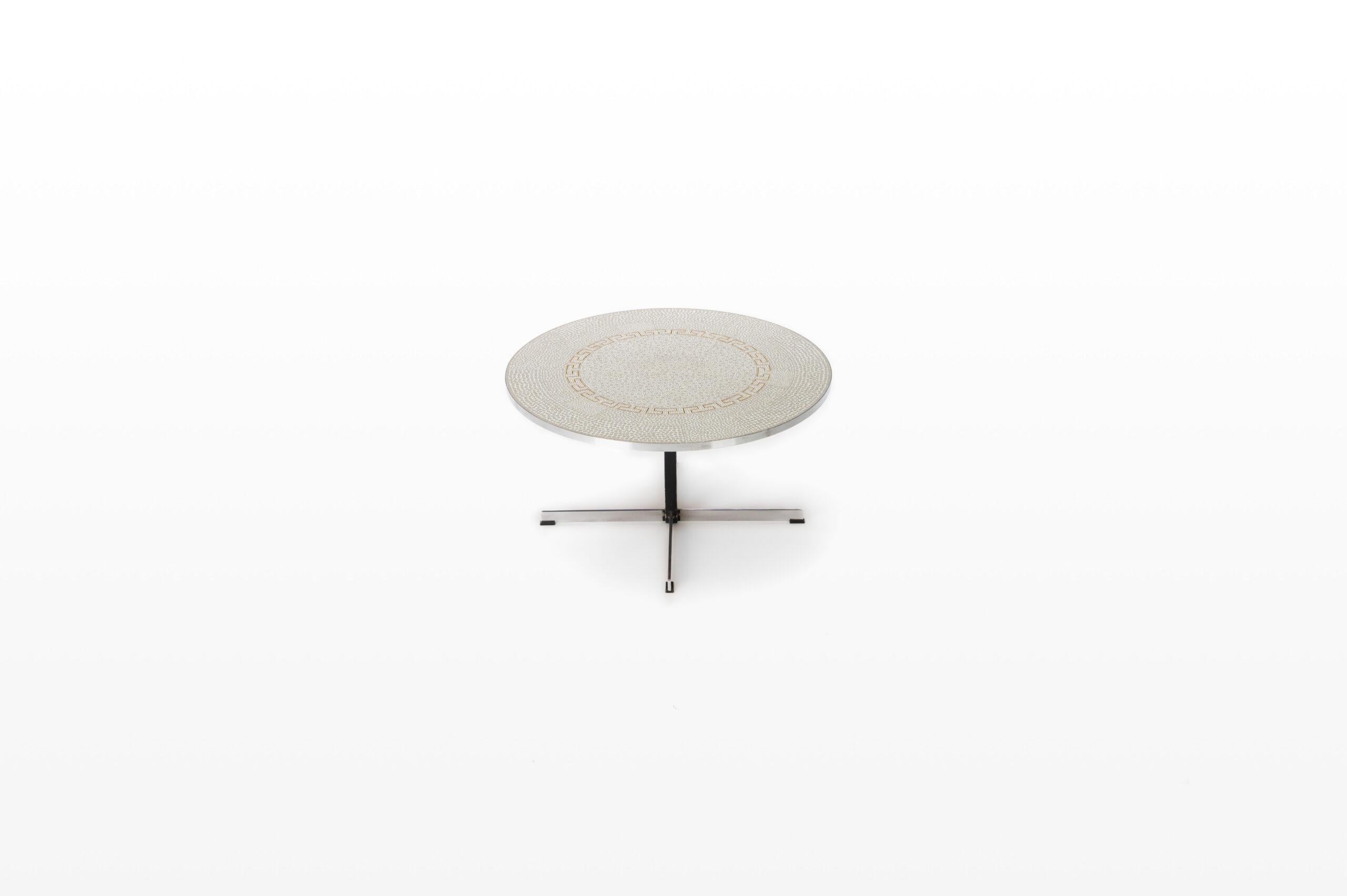 Scandinave moderne Table basse en mosaïque de Berthold Mller en vente