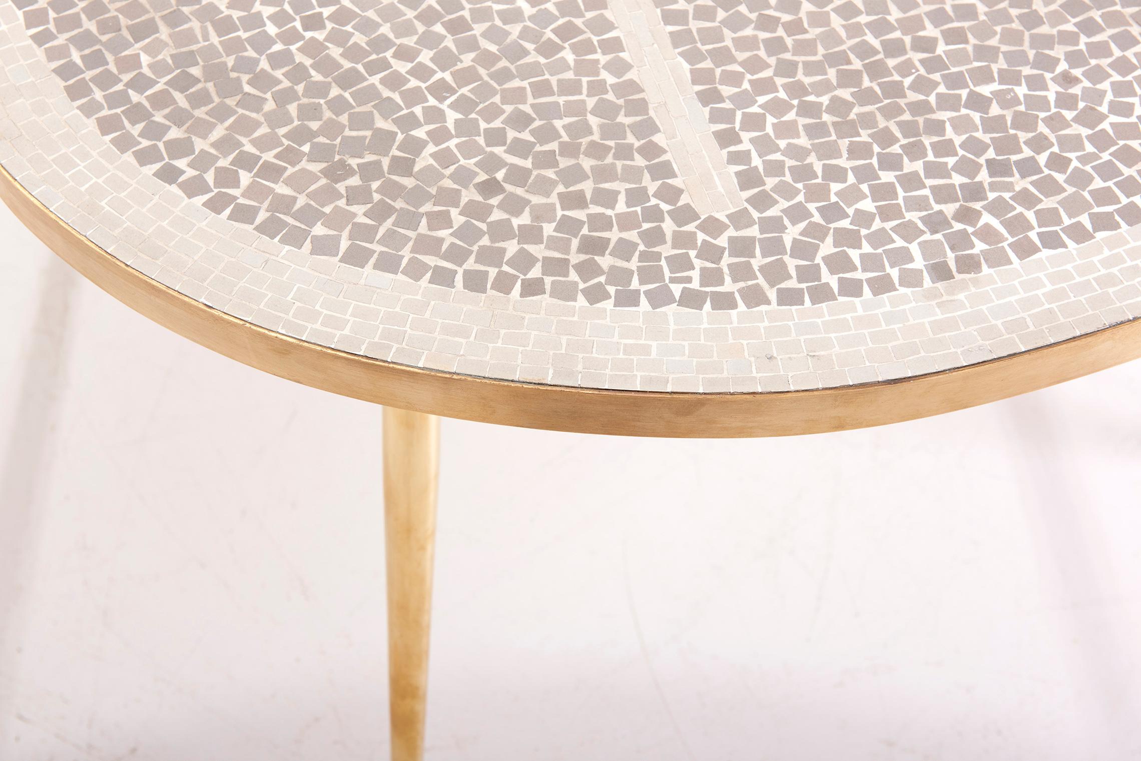 Mosaic Coffee Table by Berthold Müller, Germany, 1950s For Sale 9