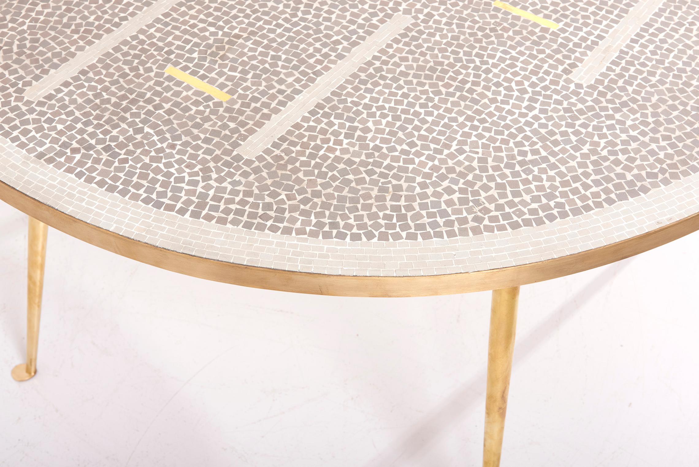 Mosaic Coffee Table by Berthold Müller, Germany, 1950s For Sale 10