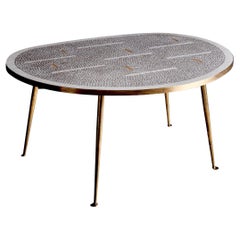Mosaik Couchtisch von Berthold Müller, Deutschland, 1950er Jahre