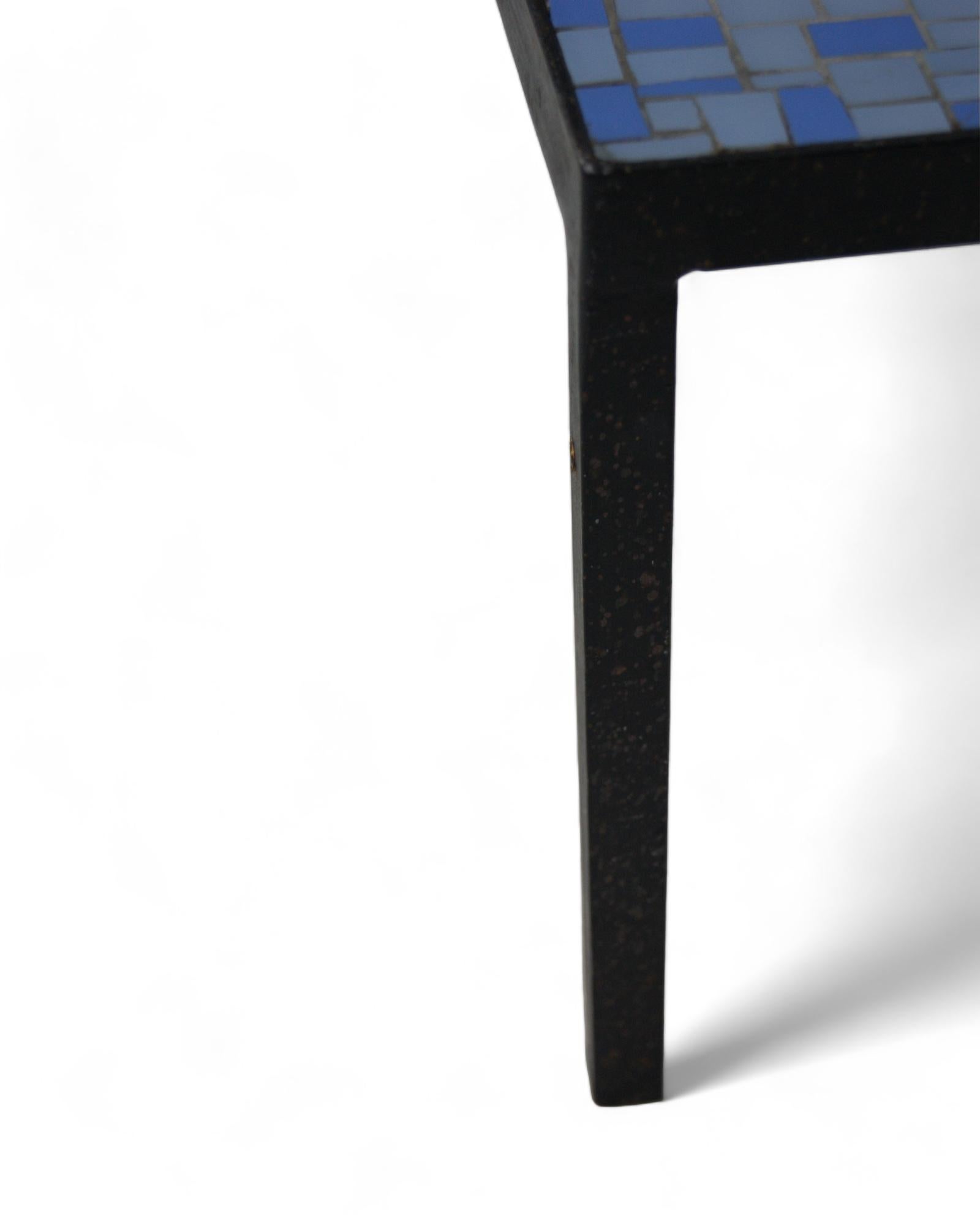 Milieu du XXe siècle Table basse en mosaïque avec impression abstraite, années 1960 en vente