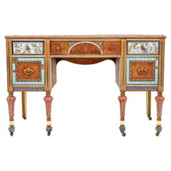 Mosaic-Decorated Louis XVI Style Desk