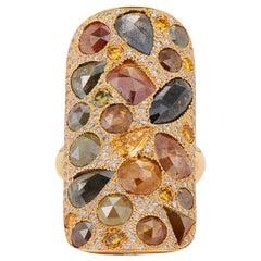 Neil Lane Couture Fancy Color Diamond, 18K Yellow Gold "Mosaic" Ring