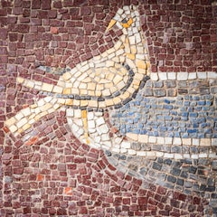 Mosaic Fragment after the “Doves of Pliny”, probably Italy, 20th Century