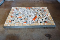 Panneau de jardin en mosaïque d'Emile Taugourdeau