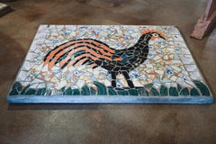 Panneau de jardin en mosaïque d'Emile Taugourdeau