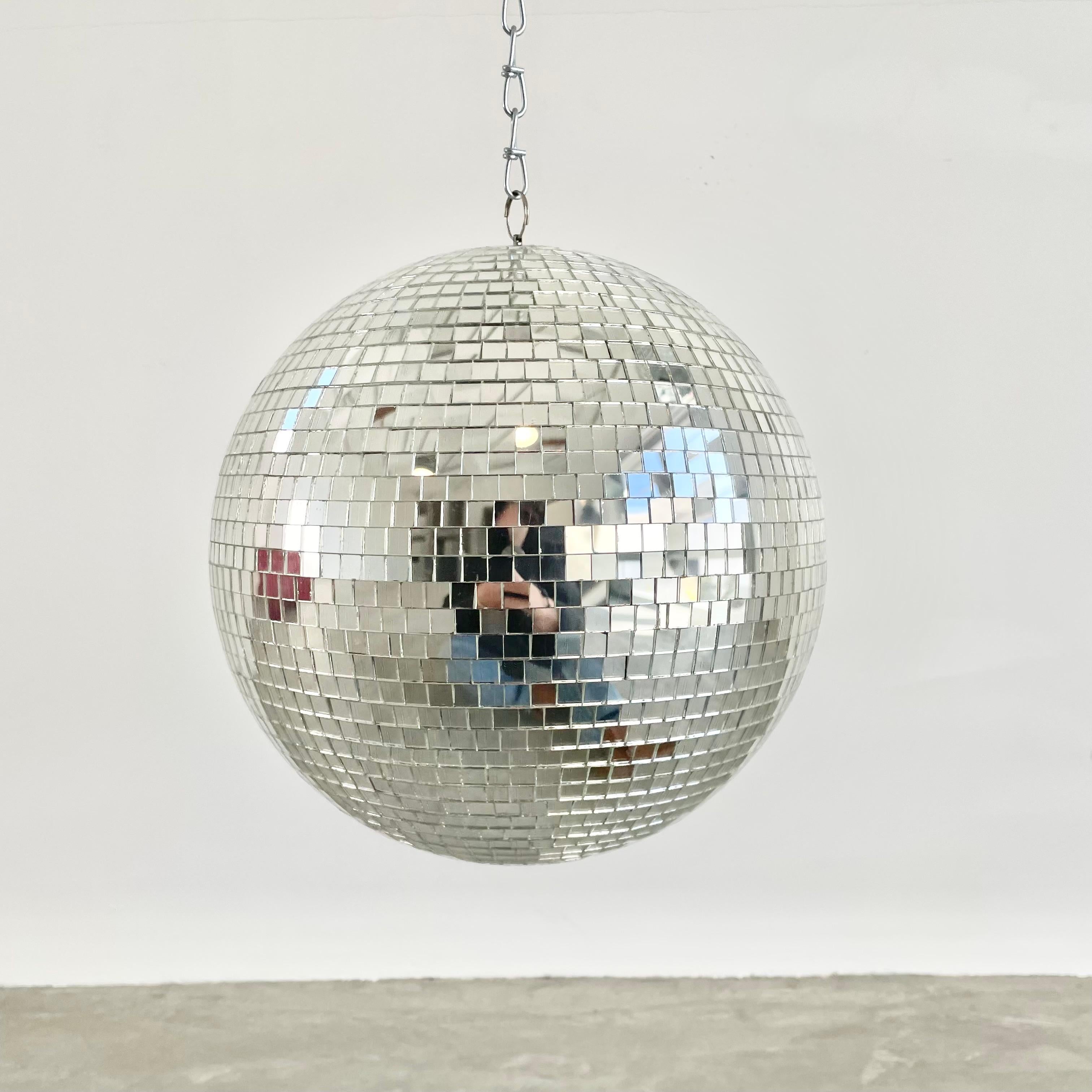 Mosaic Glass Disco Ball, 1970s USA In Good Condition In Los Angeles, CA
