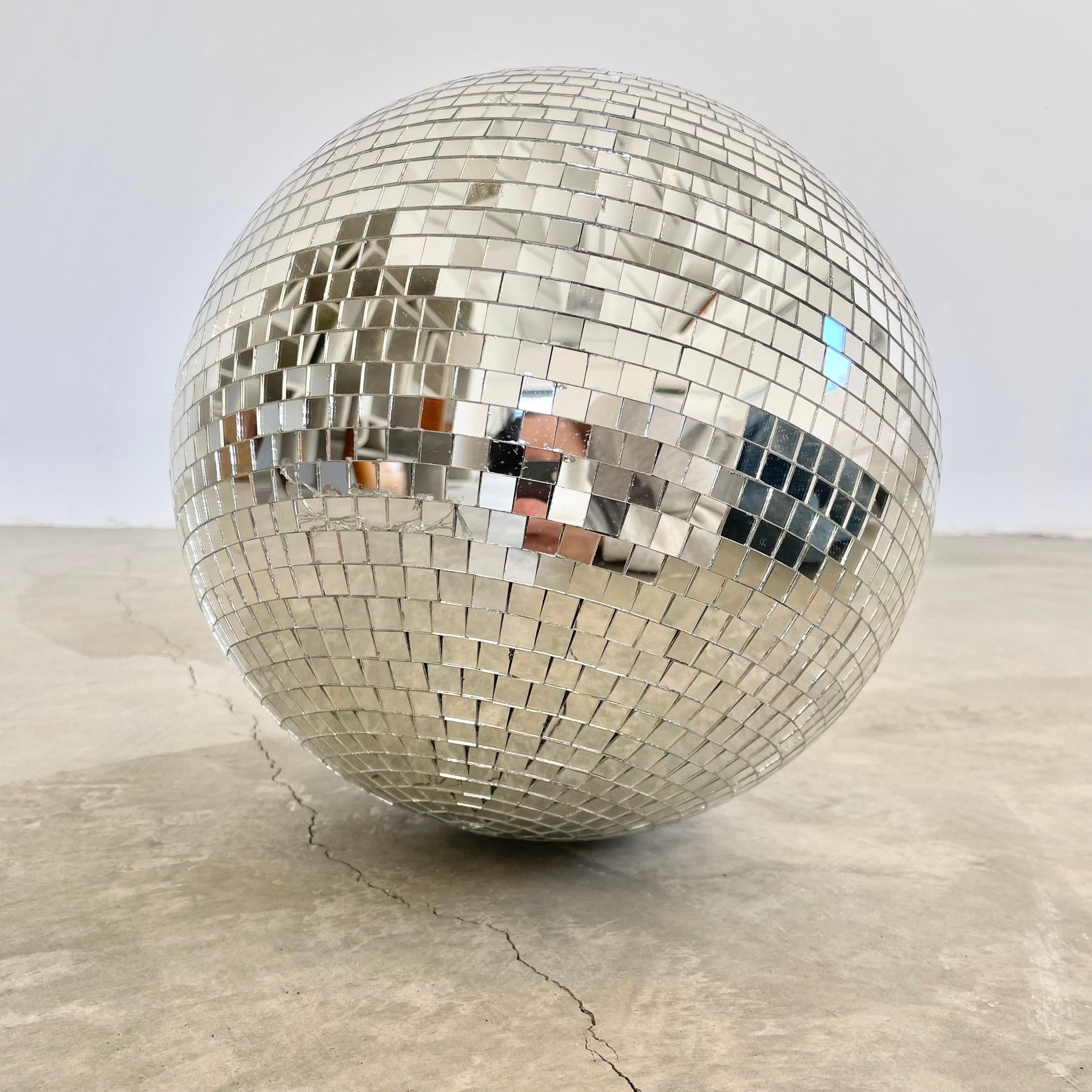 Mosaic Glass Disco Ball, 1970s USA In Good Condition In Los Angeles, CA