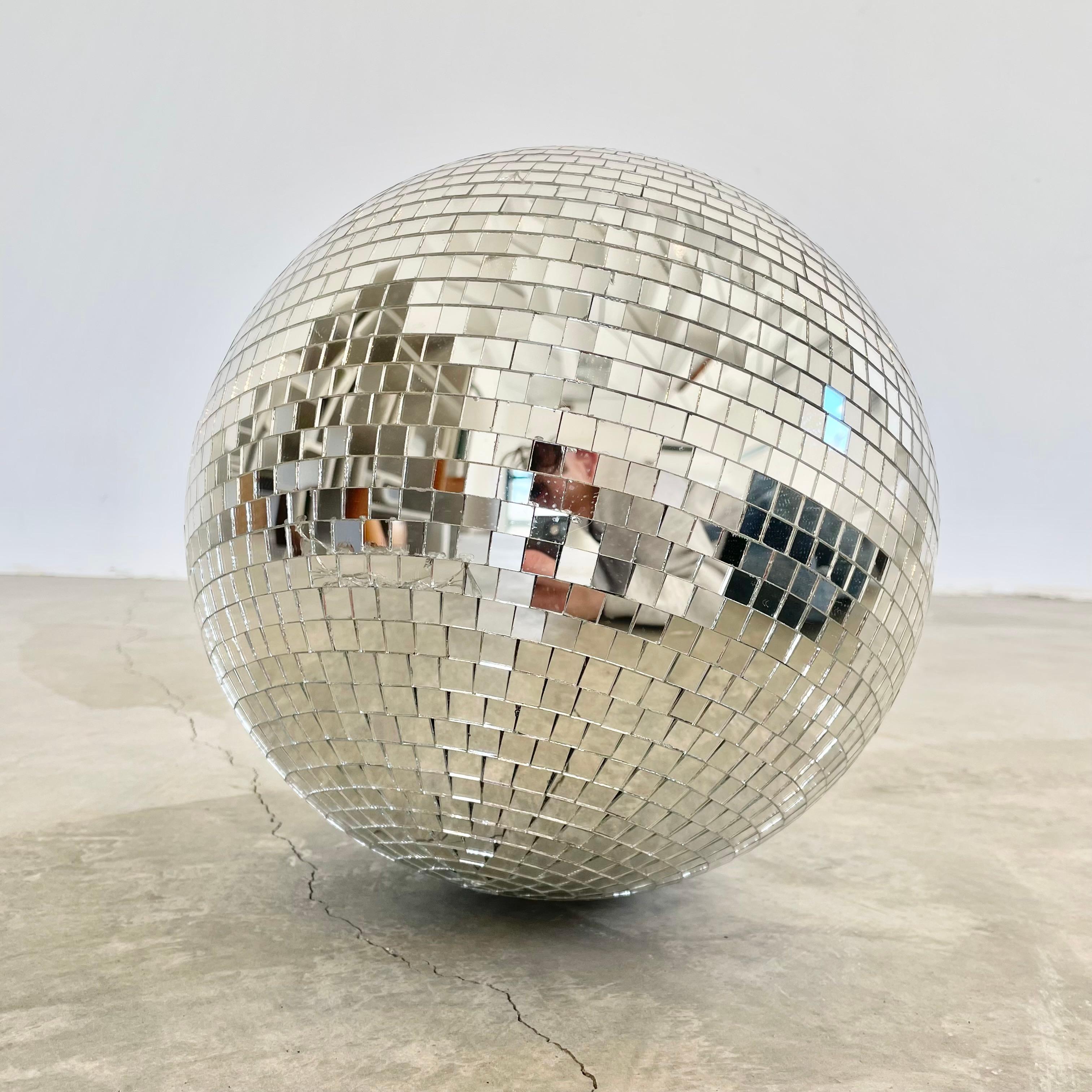 Late 20th Century Mosaic Glass Disco Ball, 1970s USA