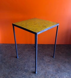 Mosaic Glass Side Table in the Style of Paul Mc Cobb