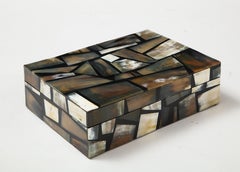 Mosaik- Horn-Intarsienbox