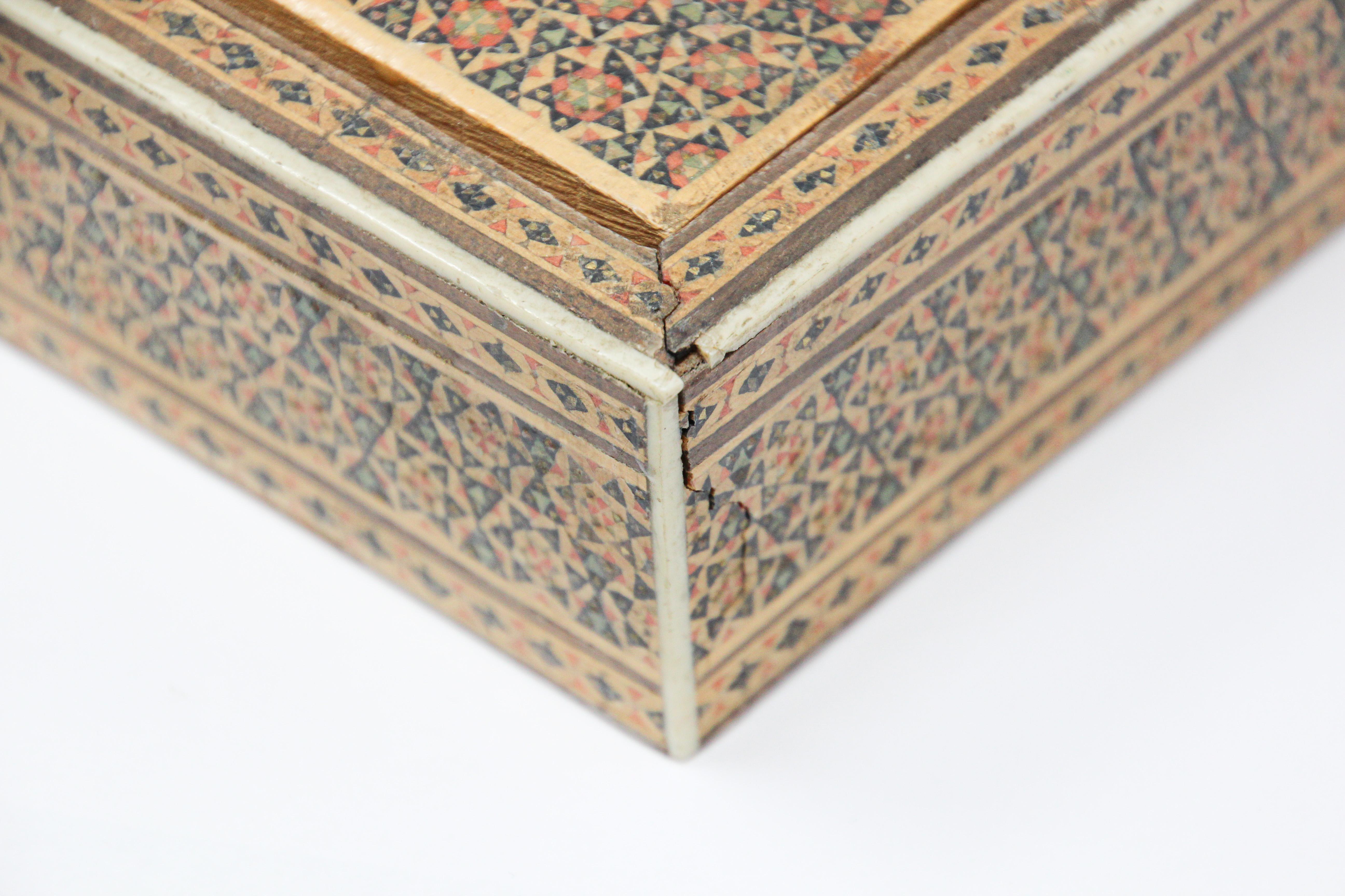 Mosaic Inlaid Jewelry Moorish Box 4