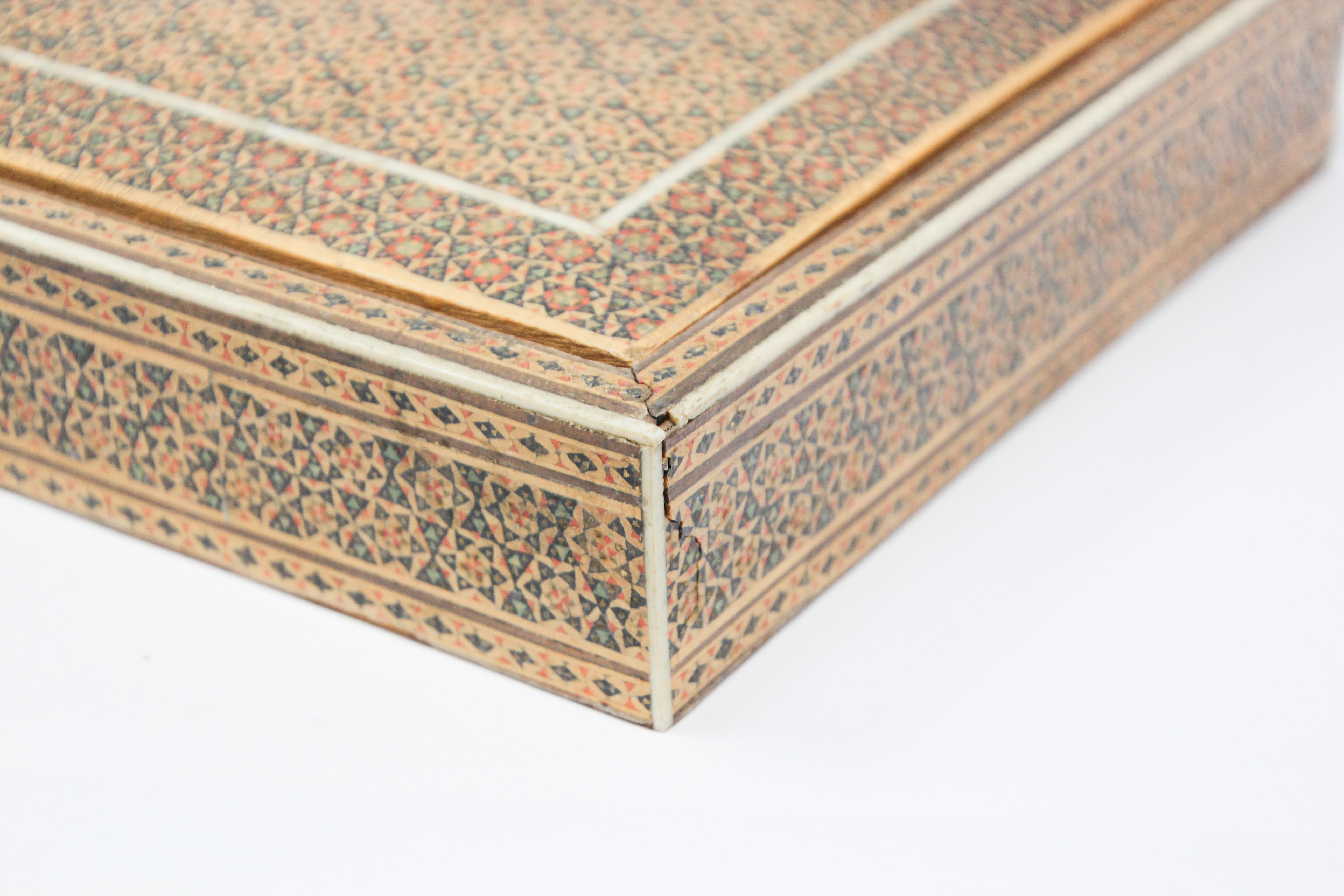 Mosaic Inlaid Jewelry Moorish Box 5