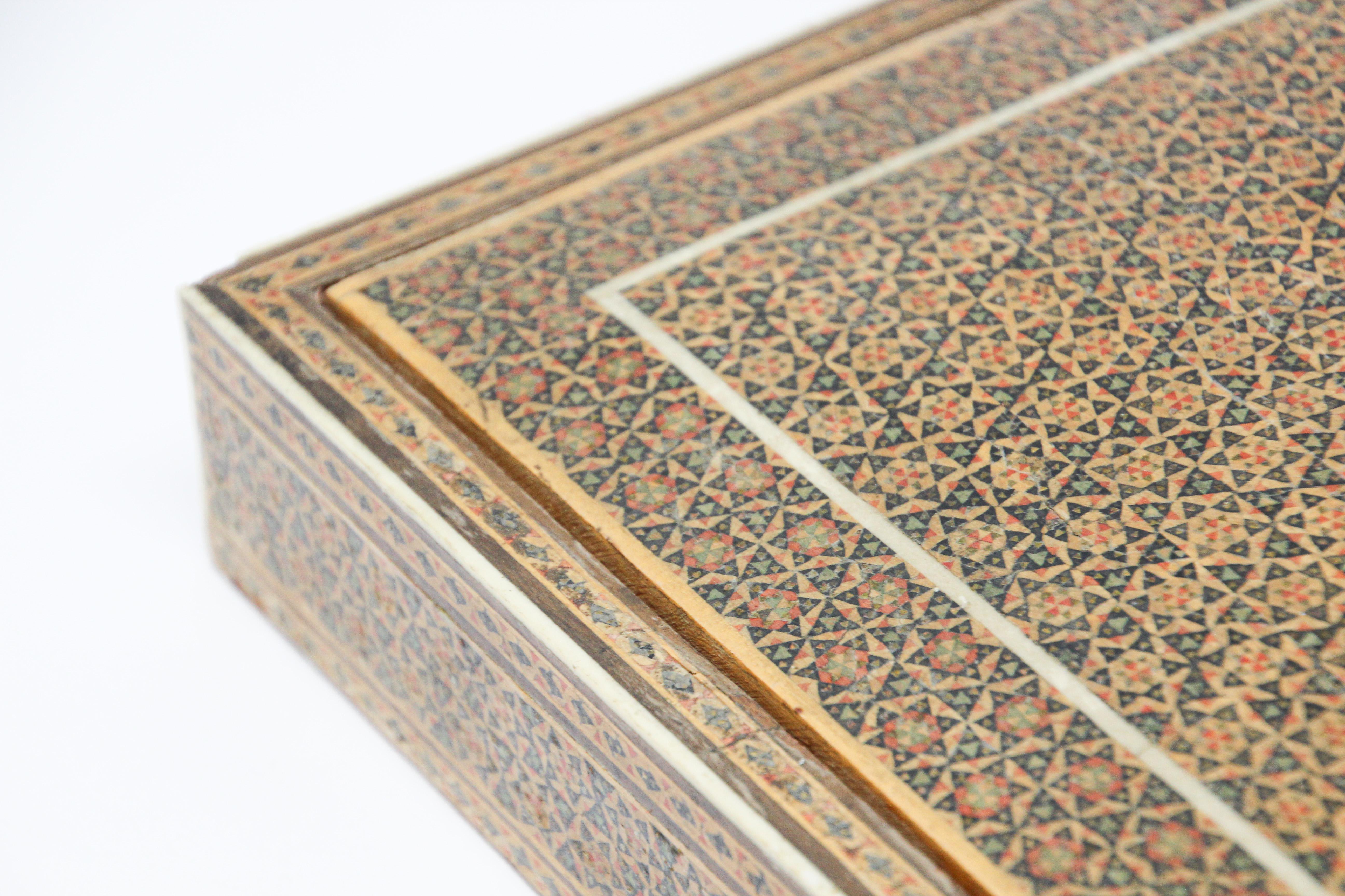 Mosaic Inlaid Jewelry Moorish Box 1