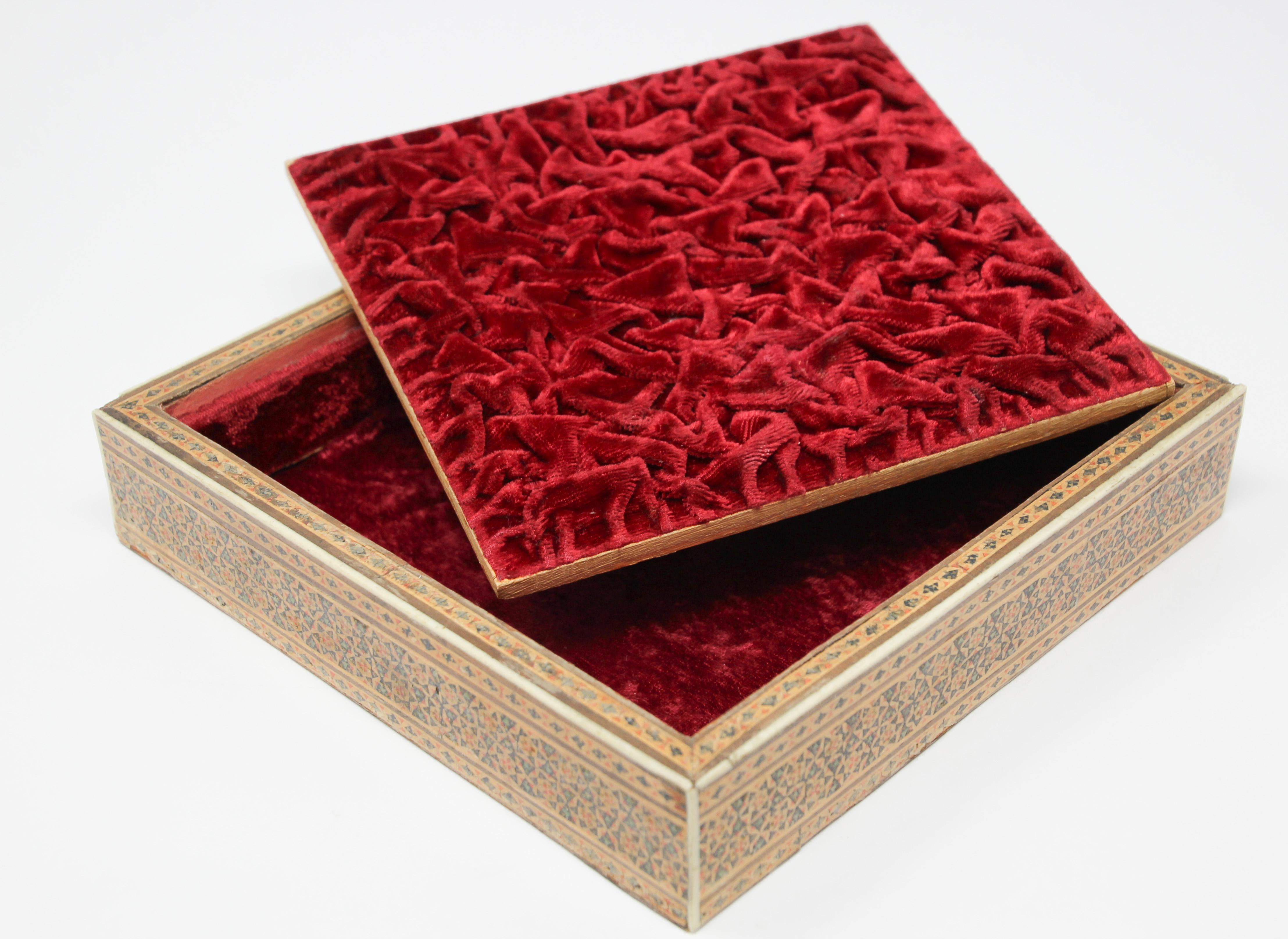 Mosaic Inlaid Jewelry Moorish Box 2