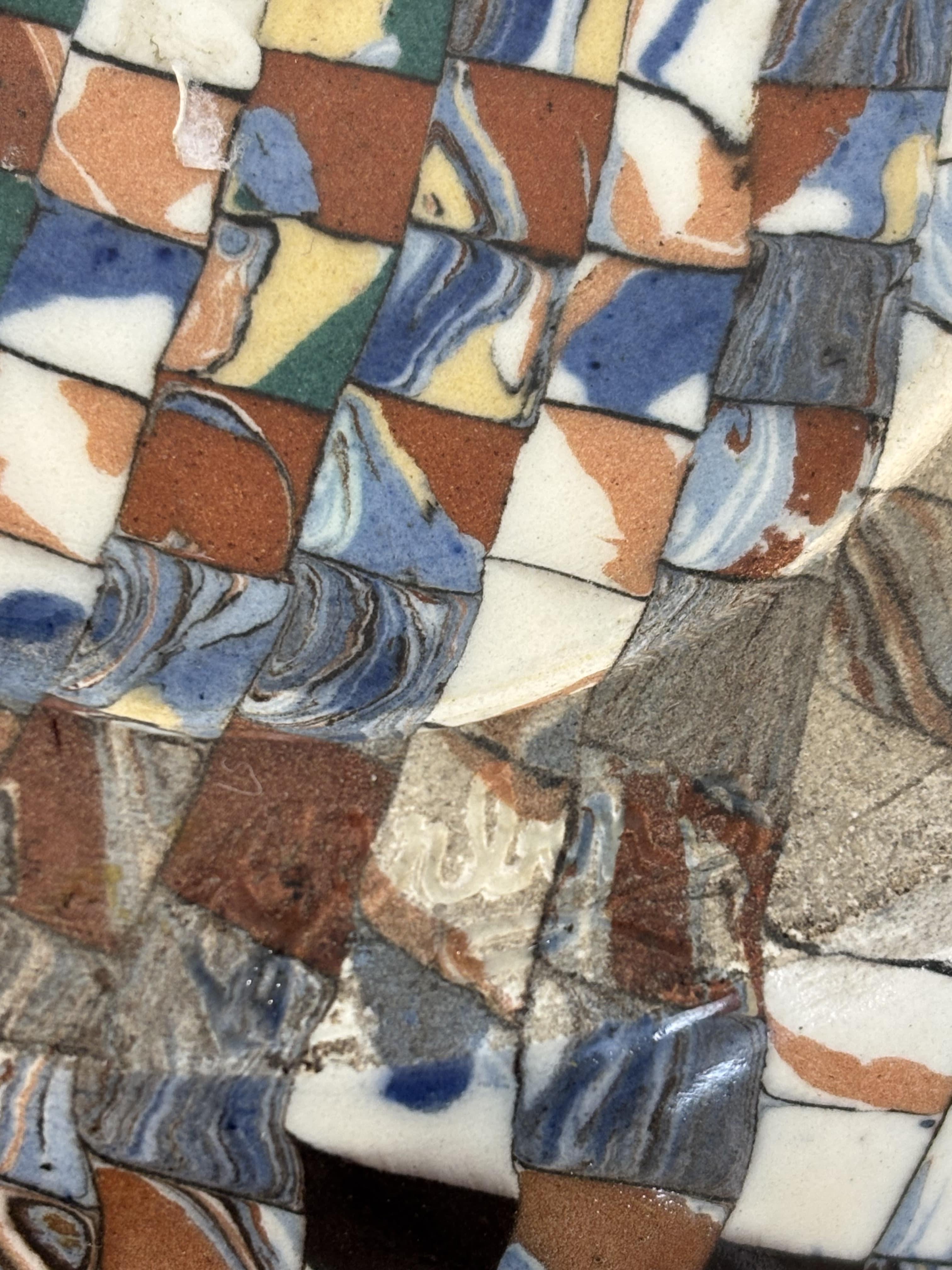 Mosaico Jean Gerbino (1876-1966) Vaso a sfera grande con orecchie, CIRCA 1930 5