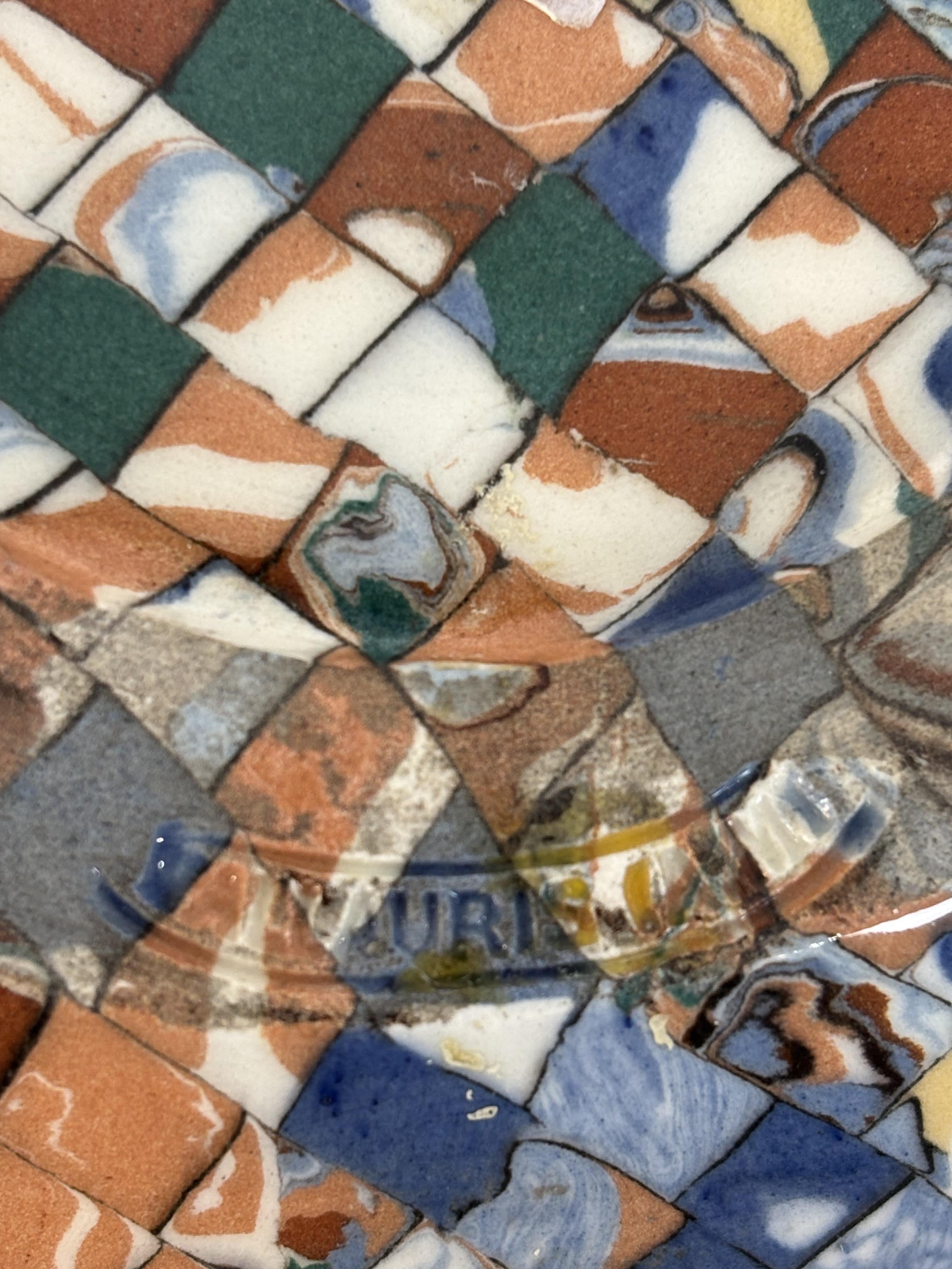 Mosaico Jean Gerbino (1876-1966) Vaso a sfera grande con orecchie, CIRCA 1930 6