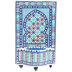 Mosaic Mediterranean Water Fountain