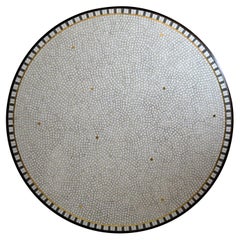 Glass Mosaic Mid-Century Modern Round Coffee Table by Berthold Muller
