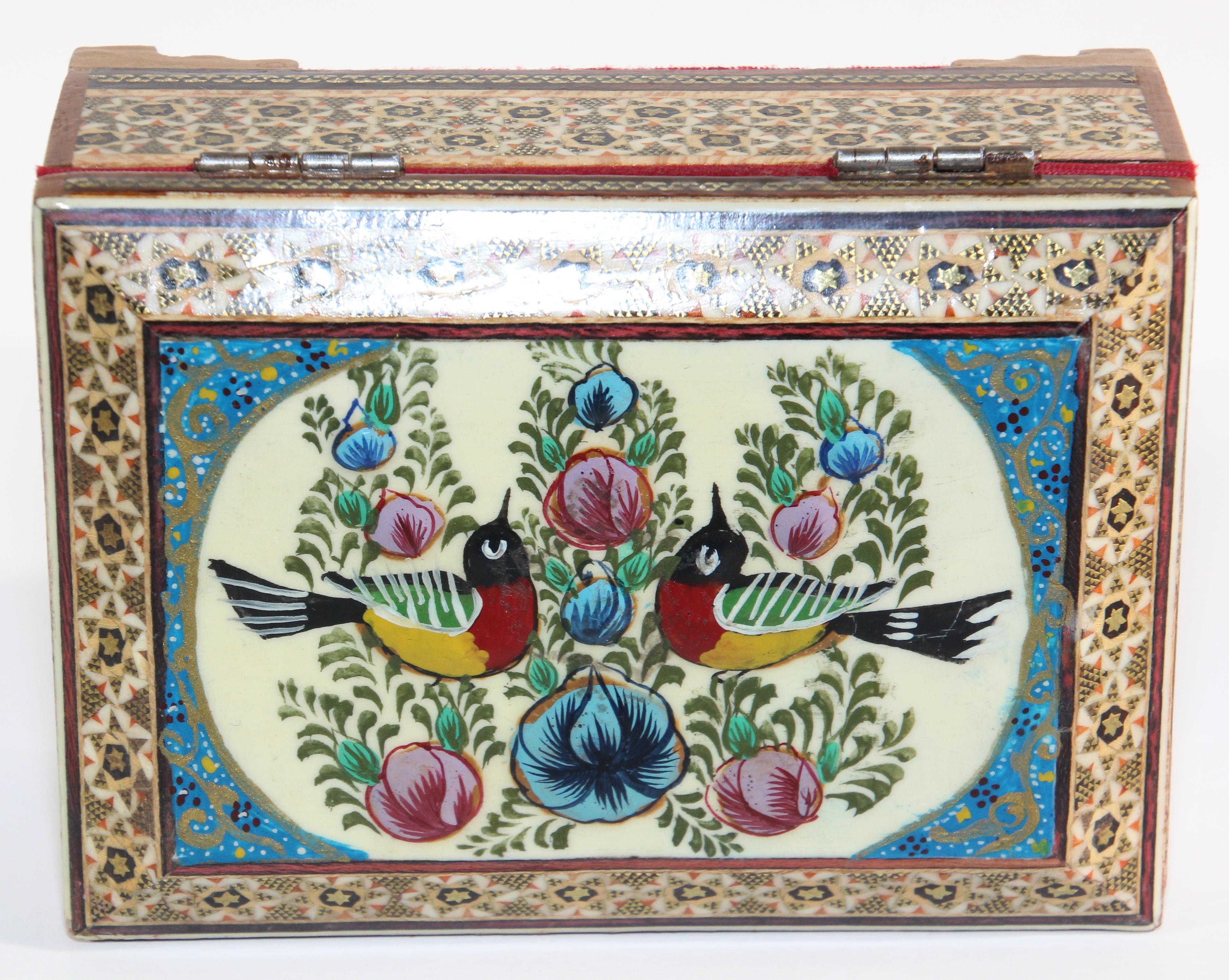 Mosaic Middle Eastern Moorish Trinket Box For Sale 5
