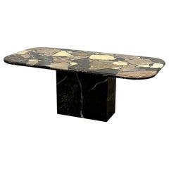Vintage Mosaic Mixed Marble Dining Table