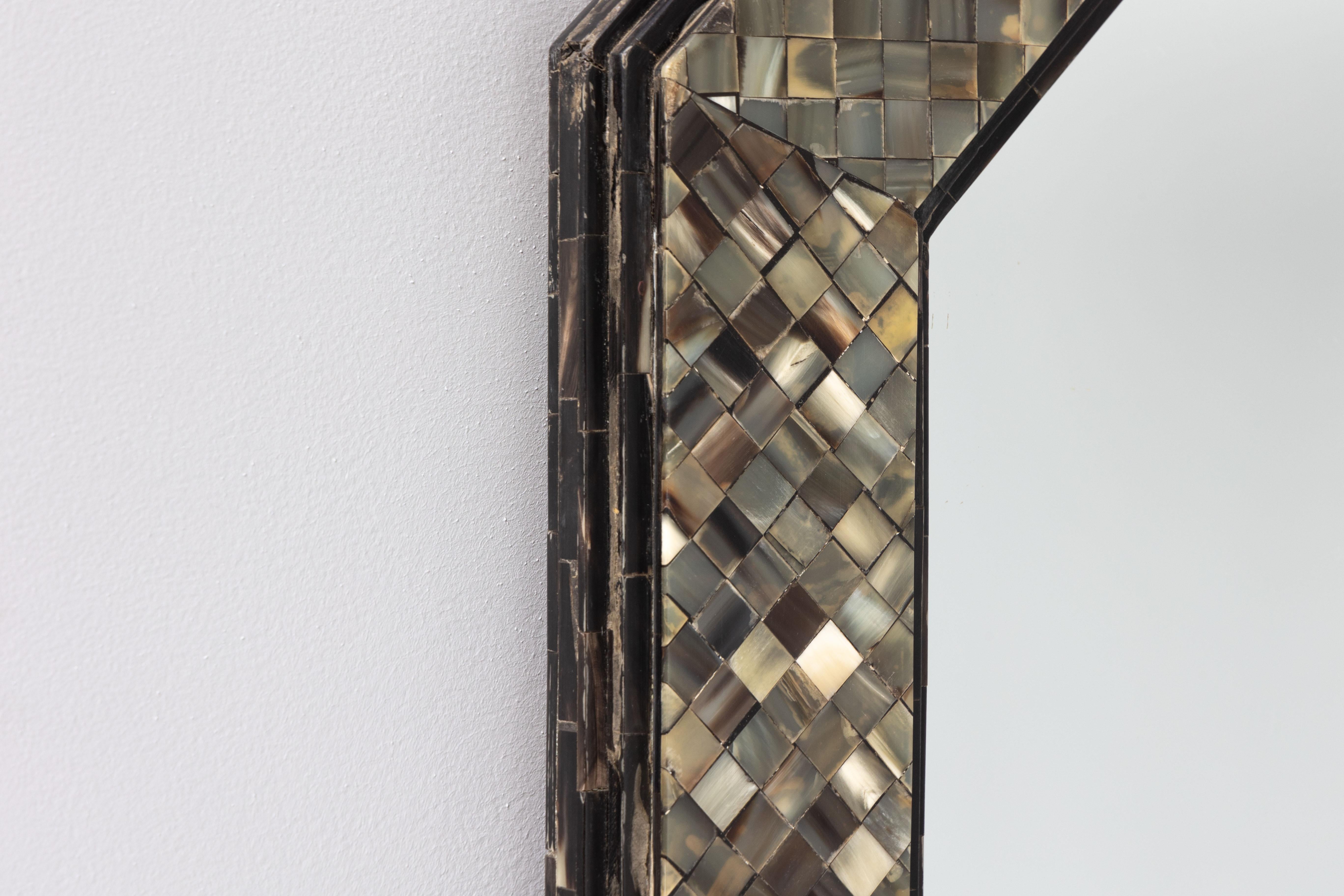 Fin du 20e siècle Miroir octogonal de Roger Vanhevel, Belgique, 1970 en vente