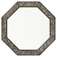 Vintage Mosaic Octagonal Mirror by Roger Vanhevel, Belgium, 1970s