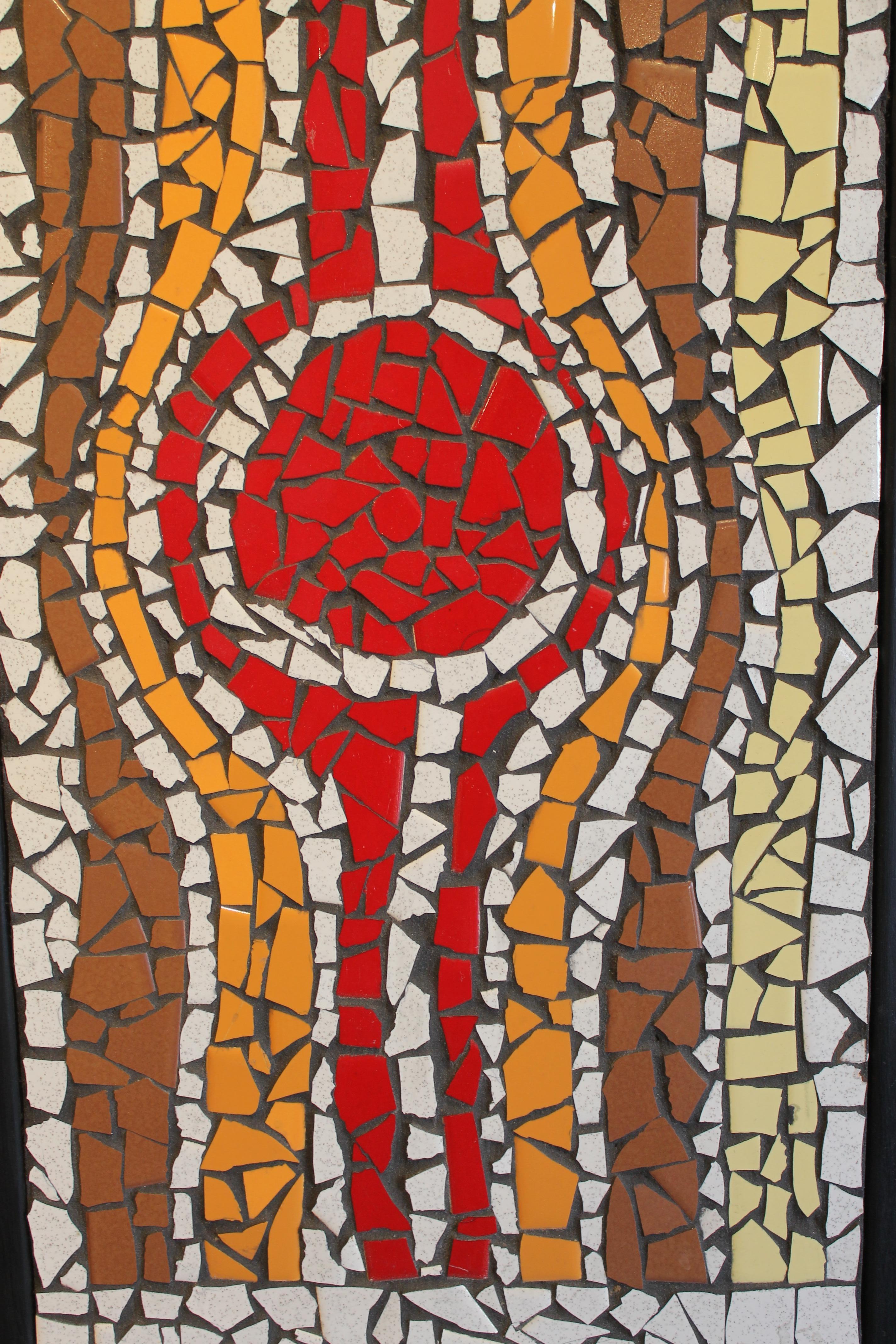 Mosaic Panel in Style of Evelyn Ackerman In Good Condition In Palm Springs, CA