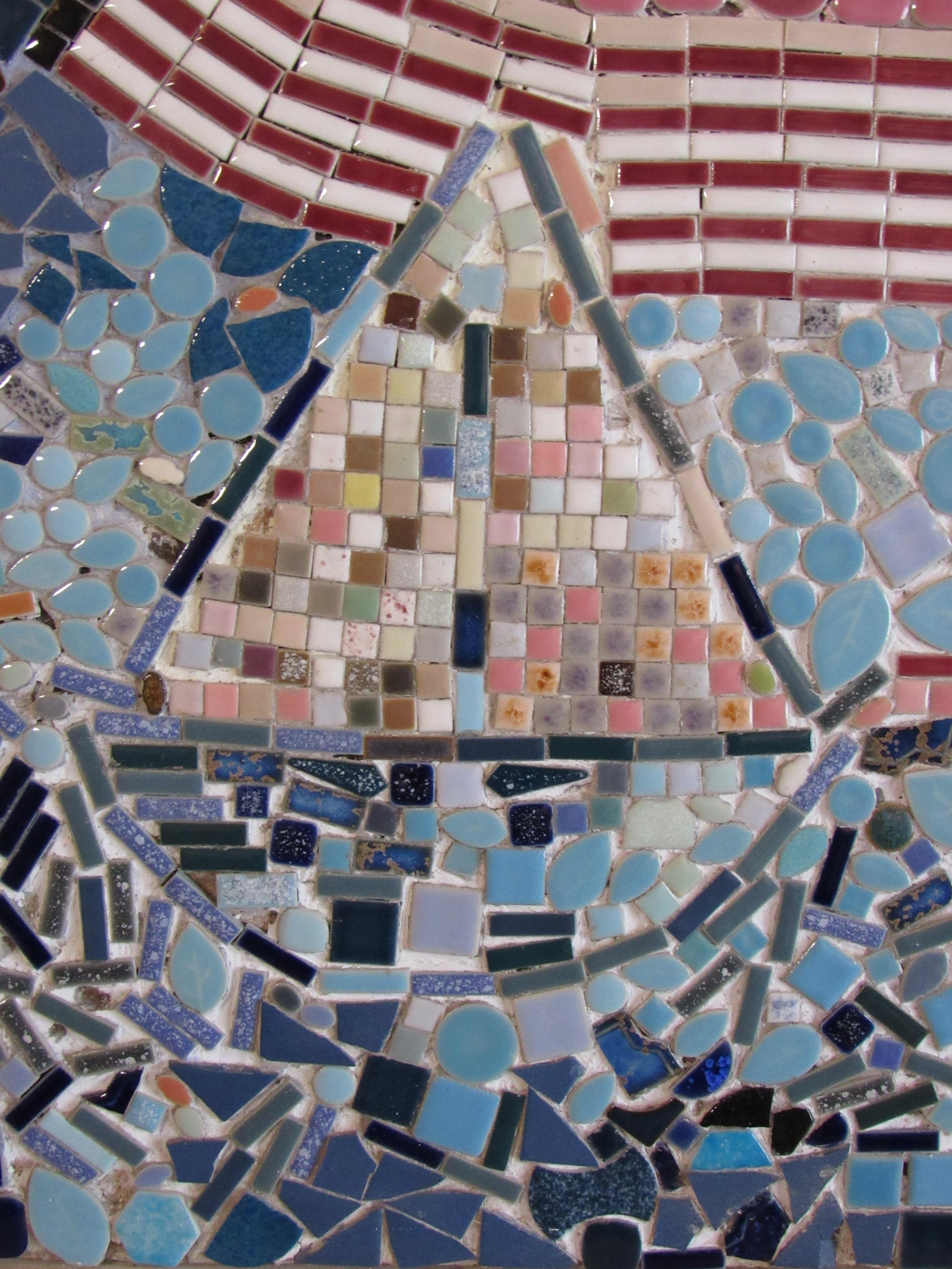 Mosaic Panel of the Bicentennial in New York Harbor, 1978 For Sale 2