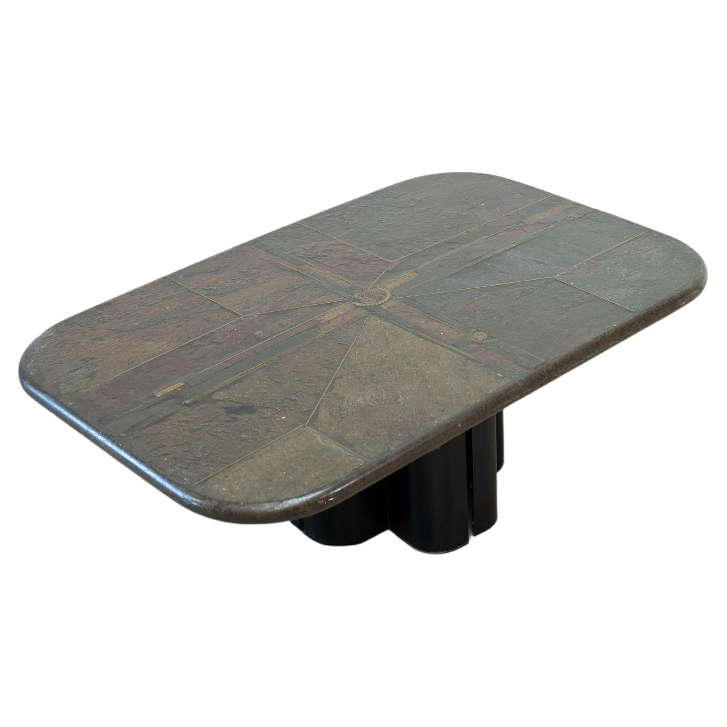 Mosaic stone coffee table by Marcus Kingma