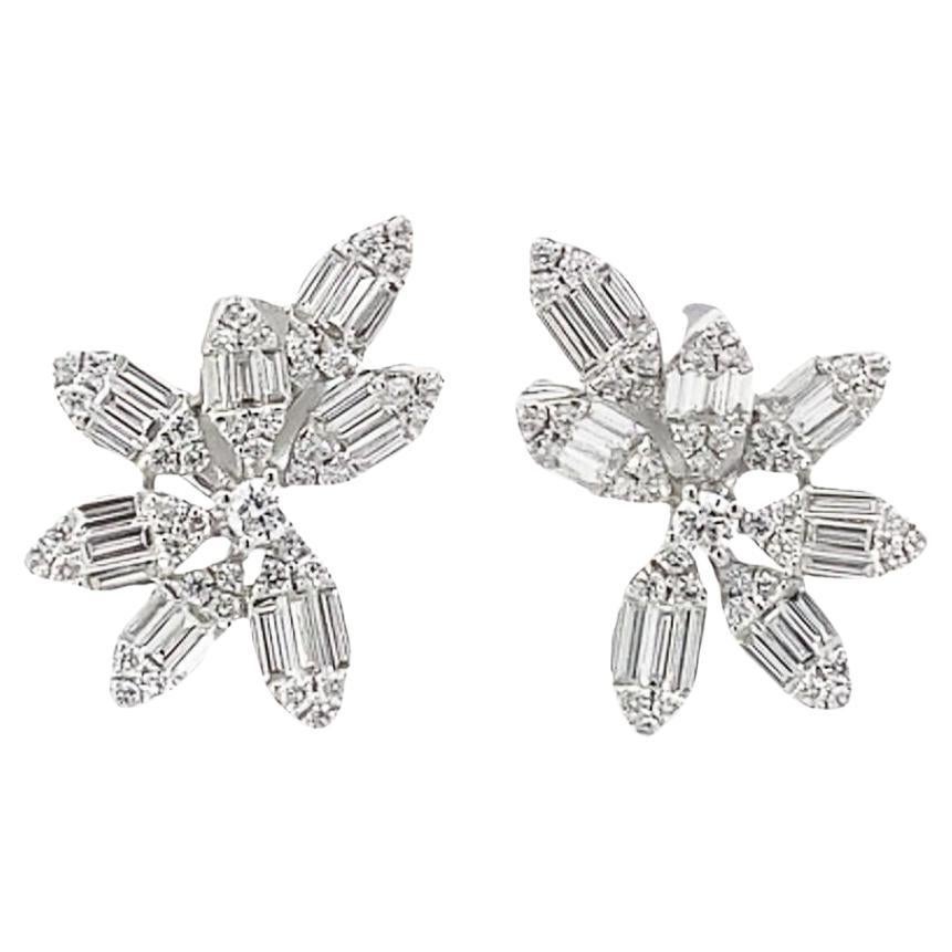 Modern Maurice Fine Jewelry - Mosaic Style Diamond Earrings For Sale