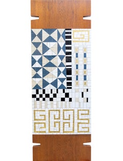 Mosaic Tile and Teak Coffee Table, 1950s