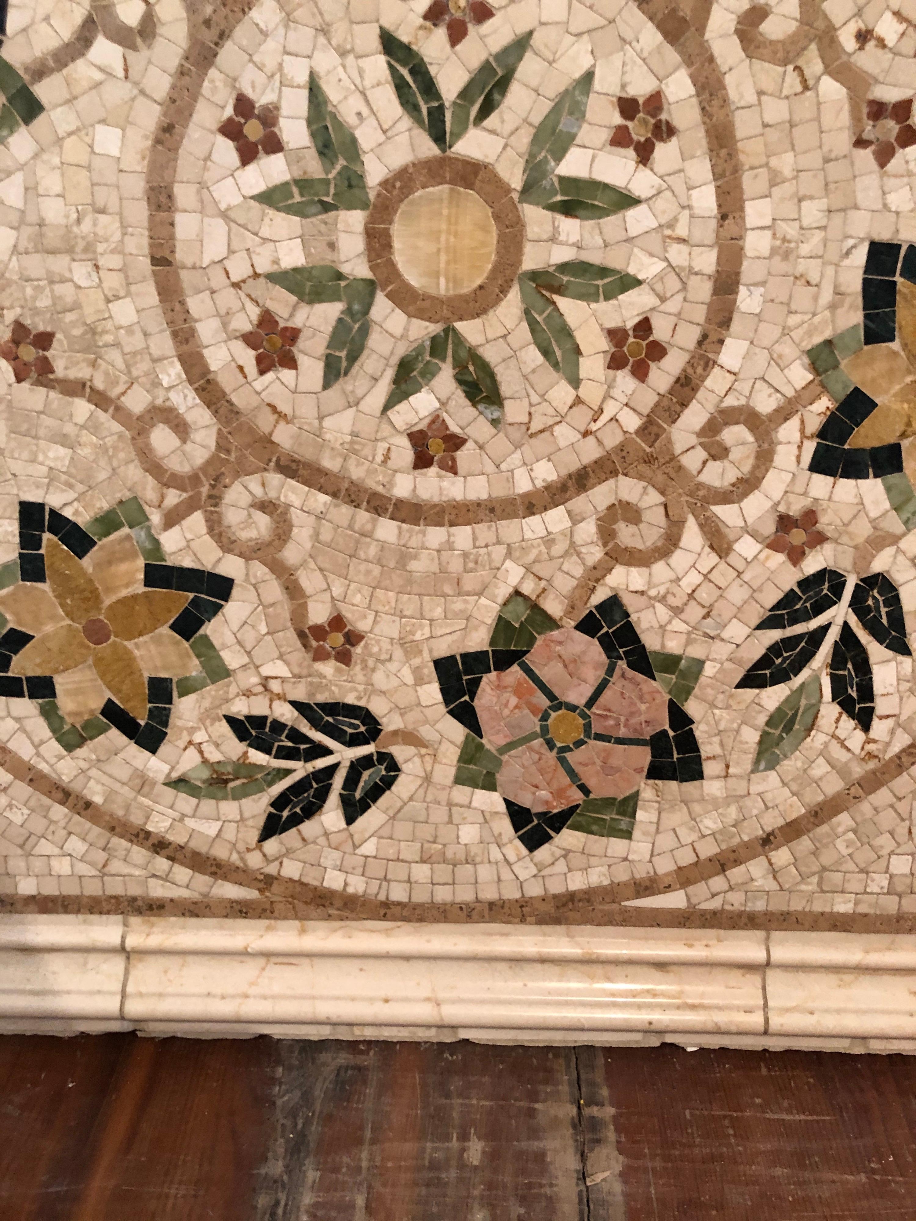 Mosaic Tile Medallion Centerpiece 8